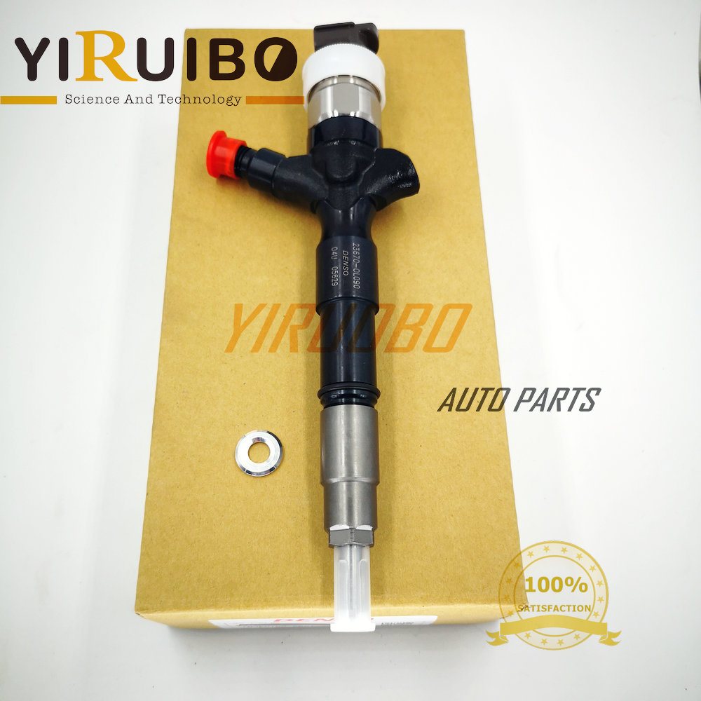 DENSO 23670-0L090, 23670-09350 common rail fuel injector 295050-0180, 295050-0520 for T0Y0TA Hilux